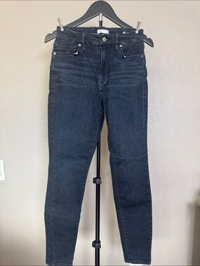 Good American Blue Women's High-Rise Jeans - Deep Indigo